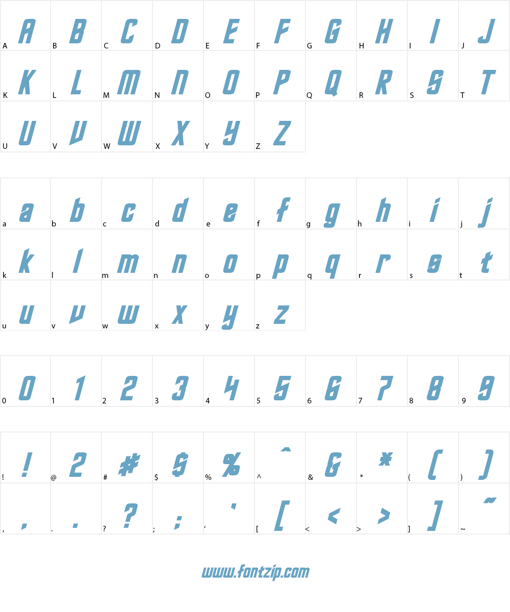 Roddenberry Font Character